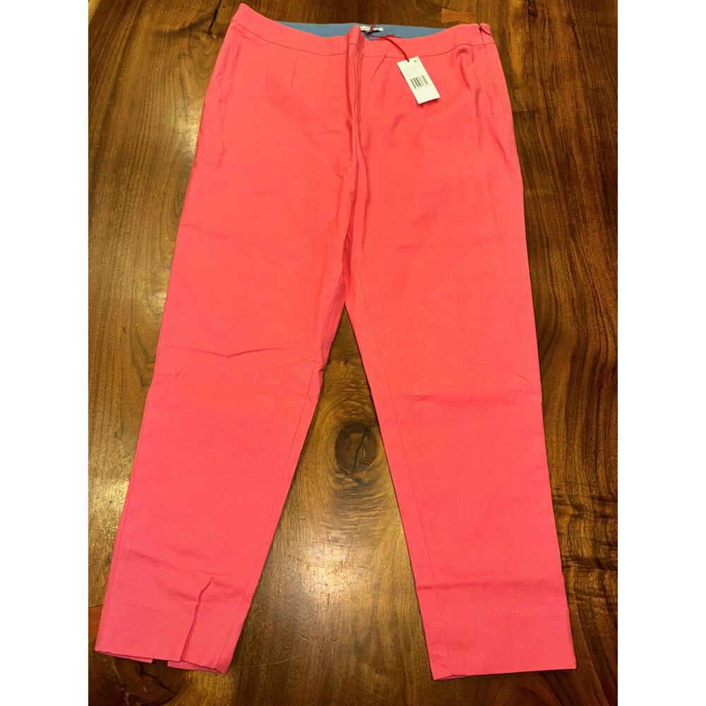Frances Valentine Lucy Velvet Cigarette Pants High Rise Slim Leg 14 New 285087